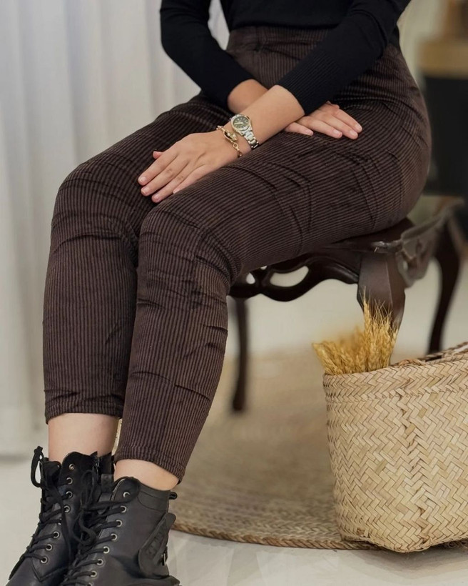 شلوار مخمل کبریتی خارجی