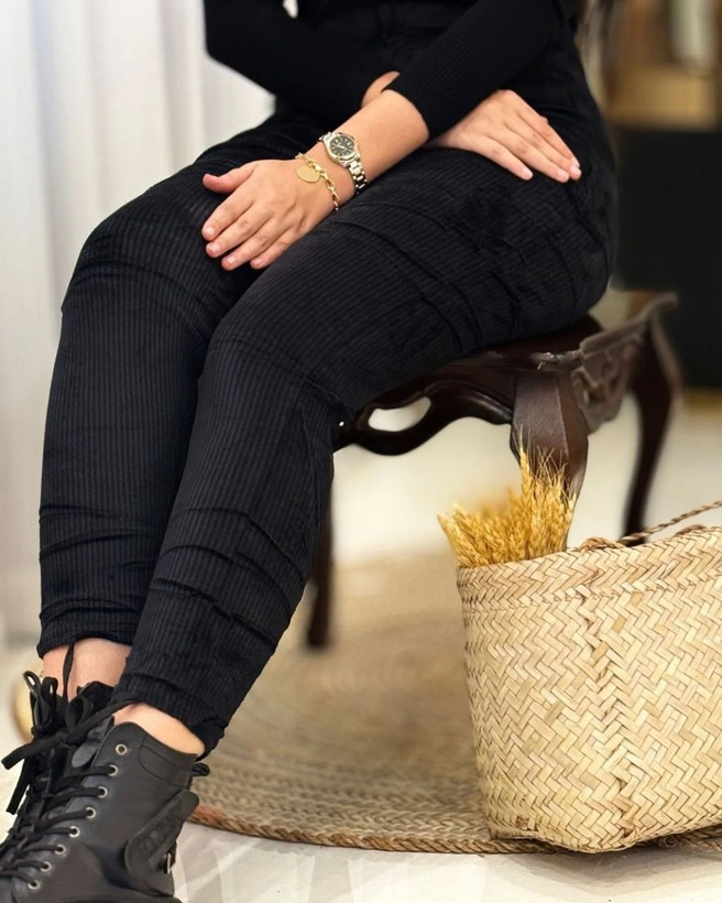 شلوار مخمل کبریتی خارجی